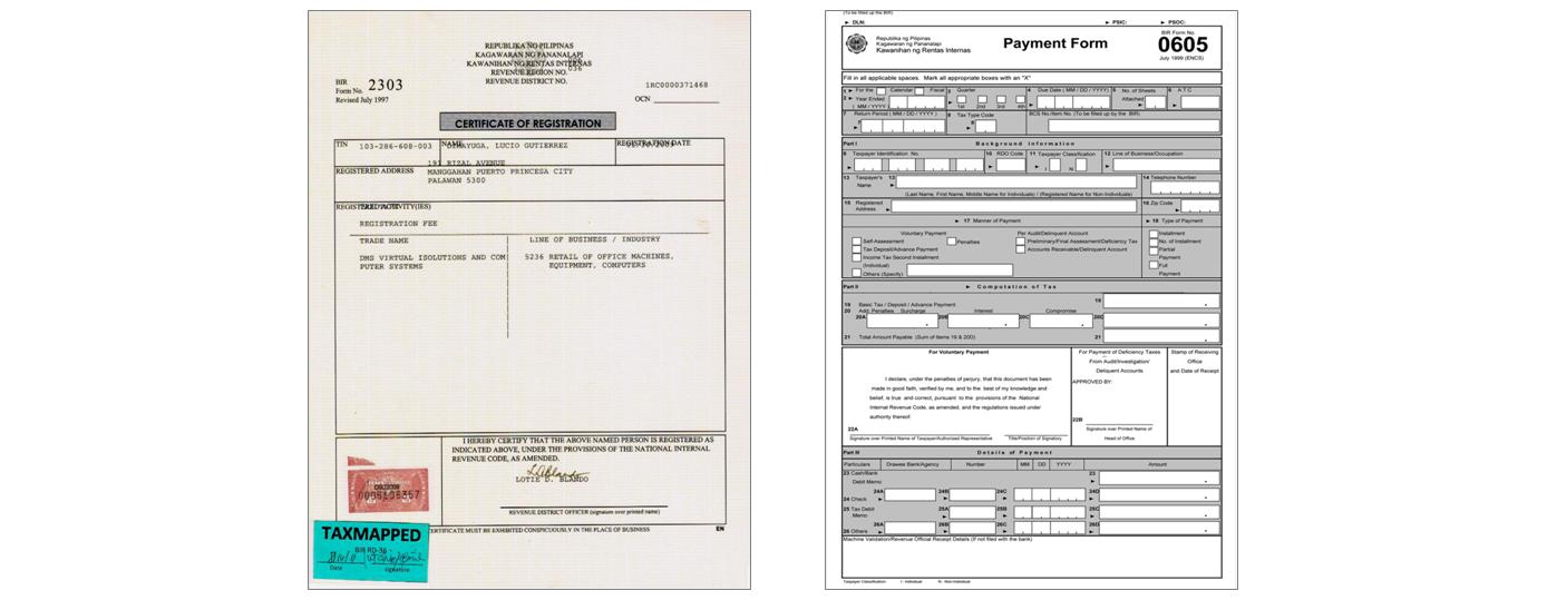 BIR Forms 2303 and 0605